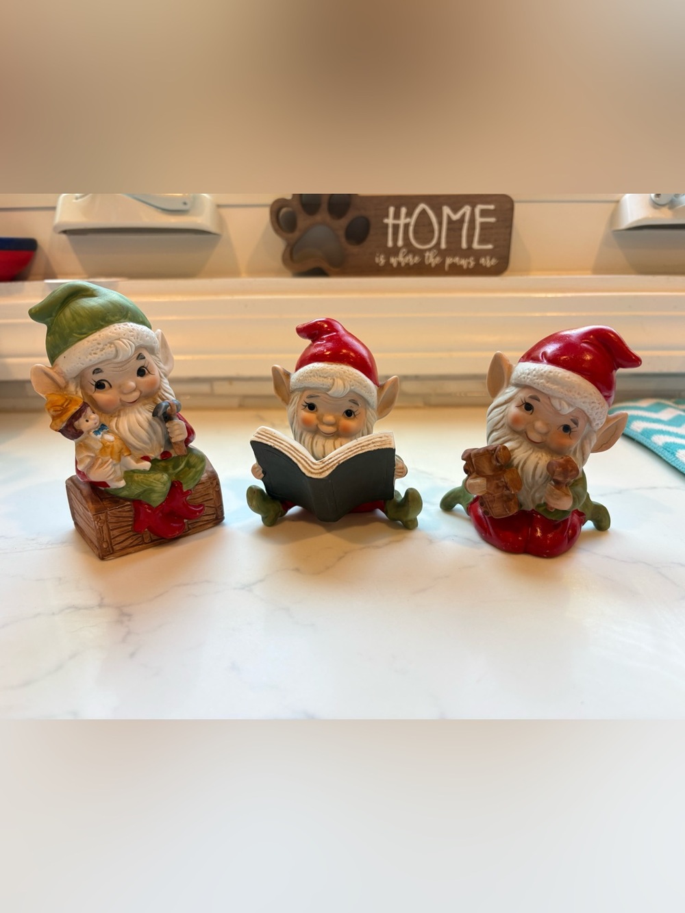 🎾Homco Set Elf Figurines (3)